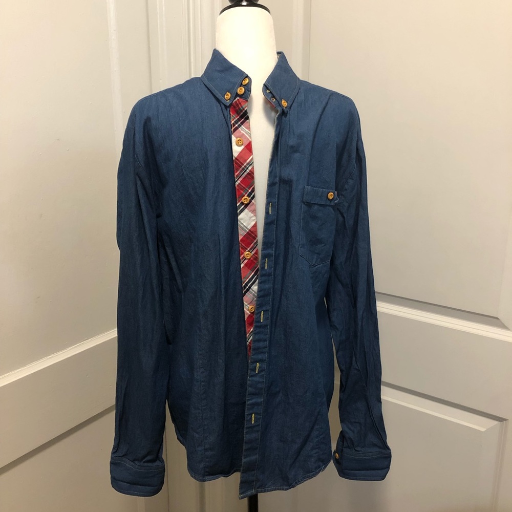 Tomsware denim casual shirt size large
